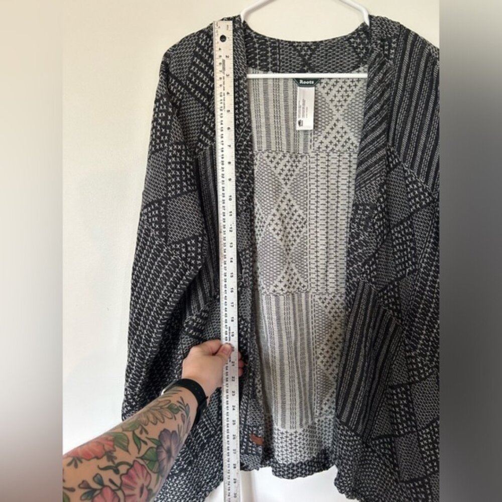 Roots Lightweight Open Drape Front Shawl Cardigan - Picture 8 of 9